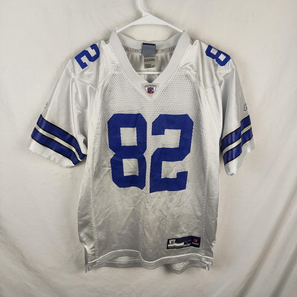Dallas Cowboys Jersey Youth Boys Large White NFL Football Jason Witten 82 Reebok